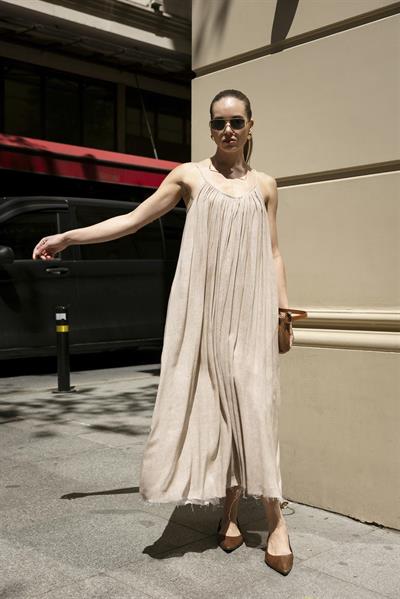 3291 ASKILI ELBİSE (3173) TAŞ