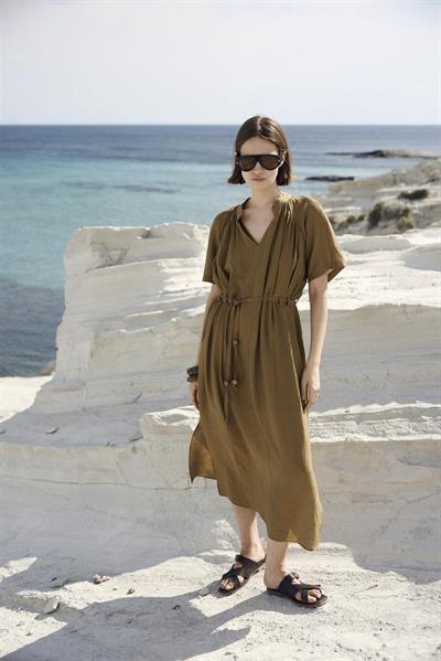 3305 KISA KOLLU ELBİSE TABA