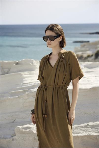 3305 KISA KOLLU ELBİSE TABA