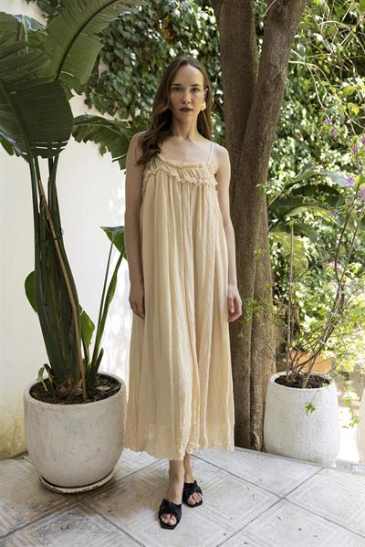 3317 İP ASKILI ELBİSE TAŞ