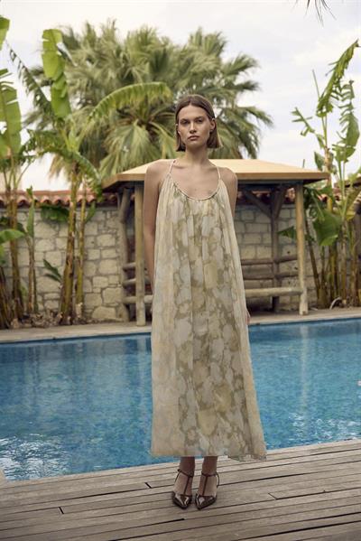 3321 ASKILI DÖKÜMLÜ ELBİSE TAŞ