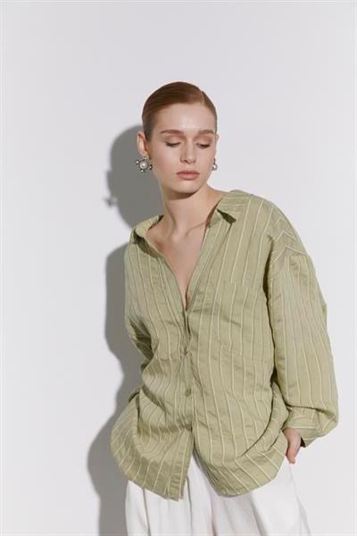 4758 OVERSIZE GÖMLEK(4612) HAKİ