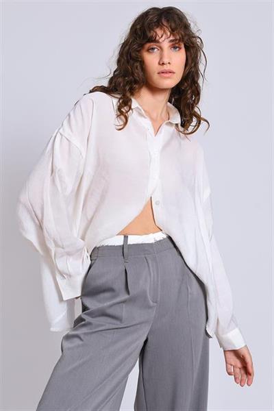 4910 OVERSIZE GÖMLEK BEYAZ