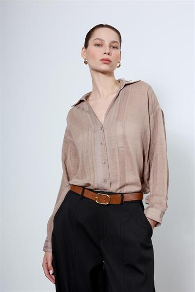 4914 TRANSPARAN GÖMLEK VİZON