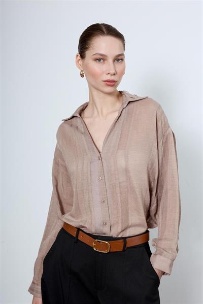 4914 TRANSPARAN GÖMLEK VİZON