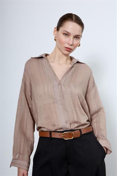 4914 TRANSPARAN GÖMLEK VİZON