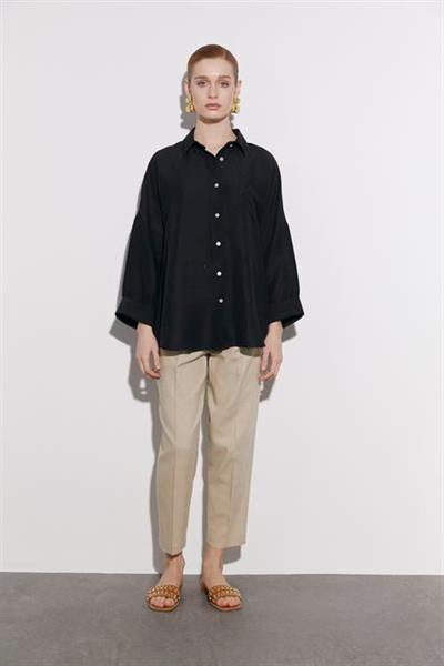 4920 OVERSIZE GÖMLEK SİYAH