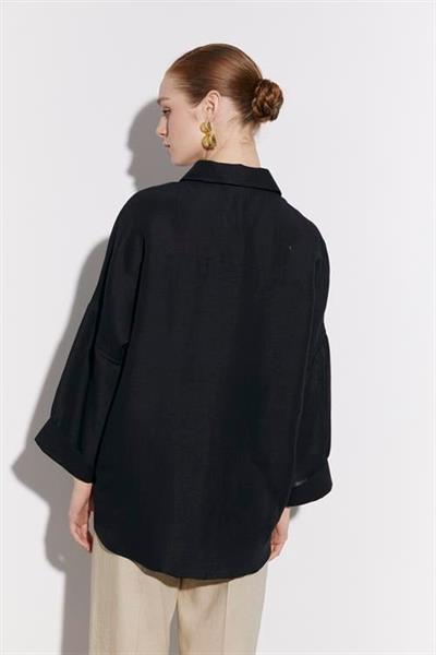 4920 OVERSIZE GÖMLEK SİYAH