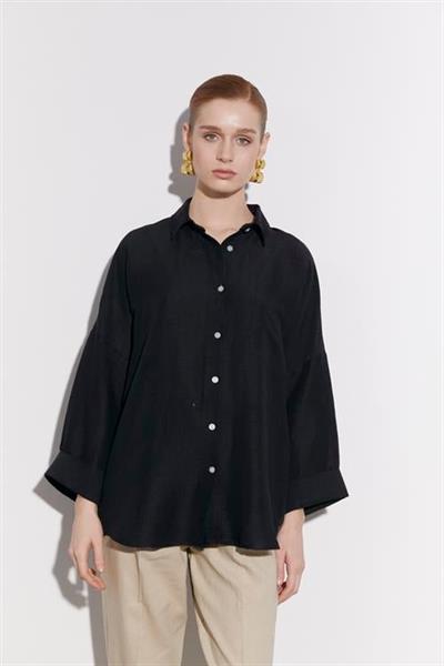 4920 OVERSIZE GÖMLEK SİYAH