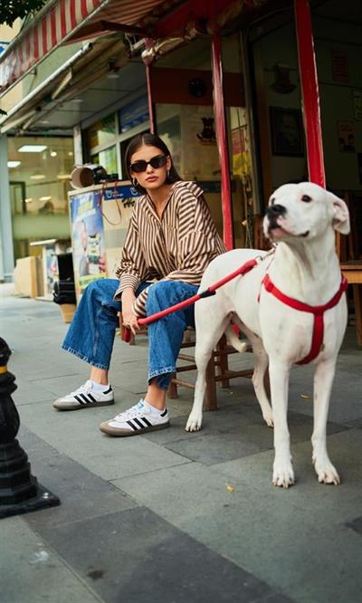 4969 ÇİZGİLİ GÖMLEK KAHVE-CAMEL