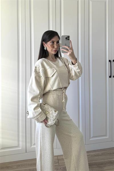 50679 ZARA SWEAT PANTOLON TAKIM TAŞ