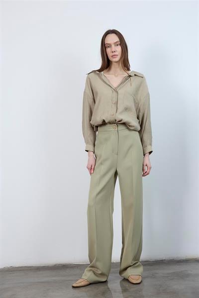 50714 PALAZZO PAÇA PANTOLON AÇIK HAKİ