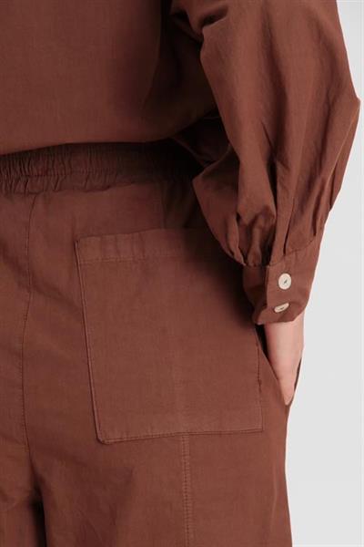 50757 GÖMLEK PANTOLON TAKIM KAHVE