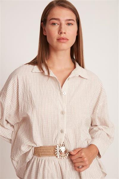 50885 KEMERLİ ŞORTLU TAKIM KAHVE