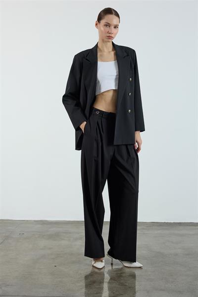 50920 POLİVİSKON PANTOLON SİYAH