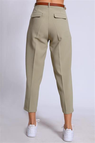 50938 KEMERLİ PANTOLON AÇIK HAKİ