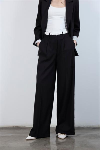 50949 POLİVİSKON PANTOLON SİYAH