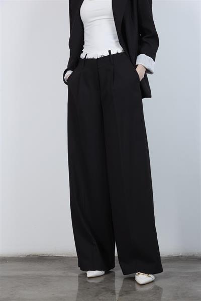 50949 POLİVİSKON PANTOLON SİYAH