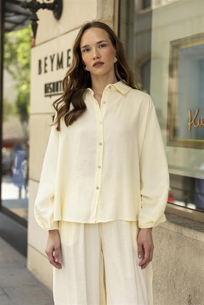 50957 GÖMLEK PANTOLON TAKIM SARI