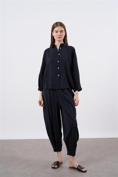 50957 GÖMLEK PANTOLON TAKIM SİYAH