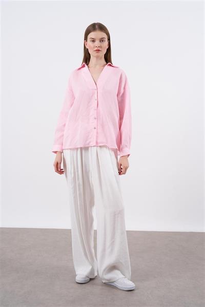 50962 LASTİKLİ PANTOLON BEYAZ