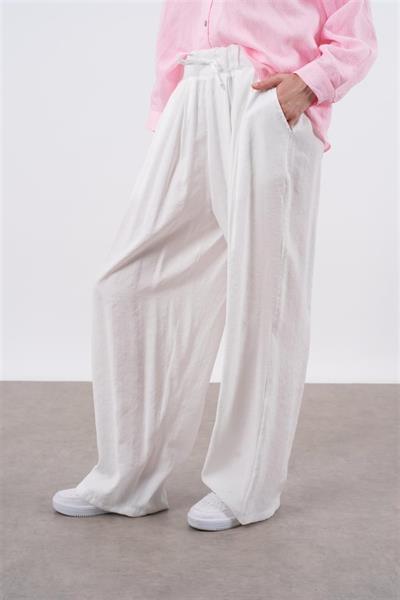 50962 LASTİKLİ PANTOLON BEYAZ