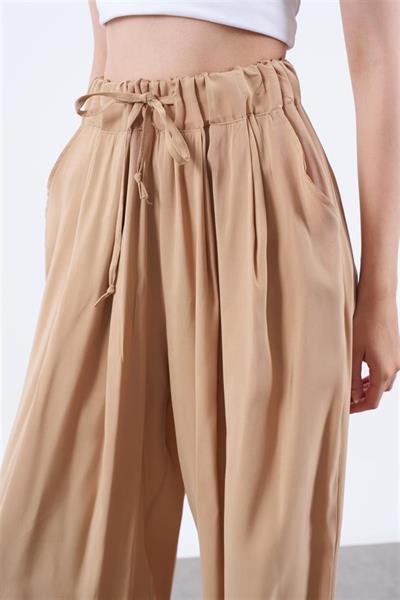 50962 LASTİKLİ PANTOLON CAMEL
