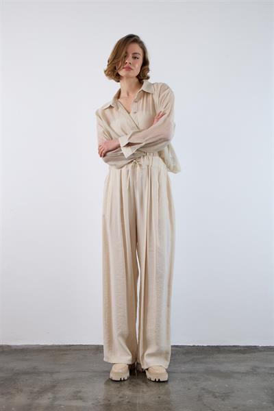 50962 LASTİKLİ PANTOLON TAŞ