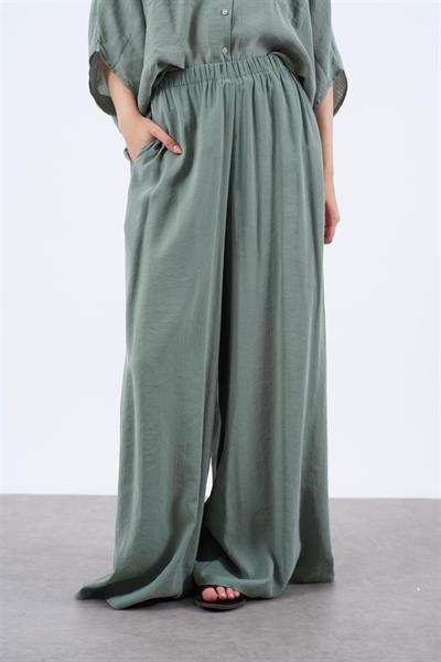 50979 LASTİKLİ PANTOLON ÇAĞLA YEŞİL