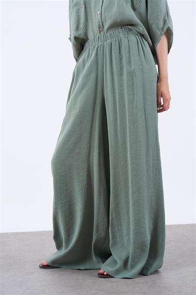 50979 LASTİKLİ PANTOLON ÇAĞLA YEŞİL