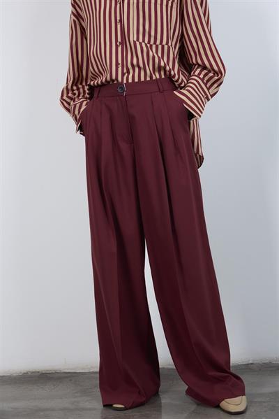 50997 POLİVİSKON PANTOLON BORDO