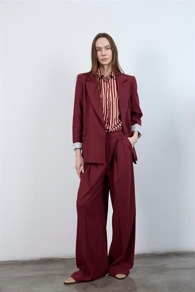 50997 POLİVİSKON PANTOLON BORDO