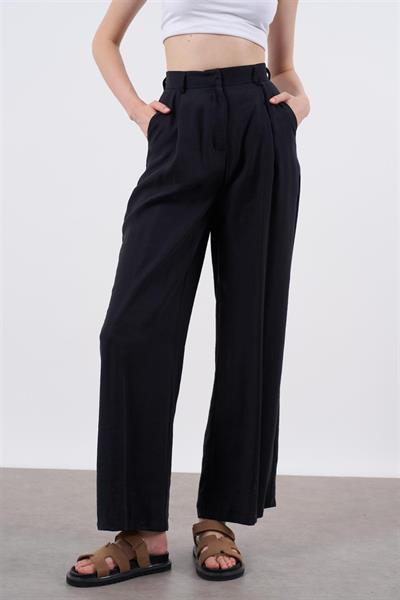 51020 TENCEL PANTOLON SİYAH