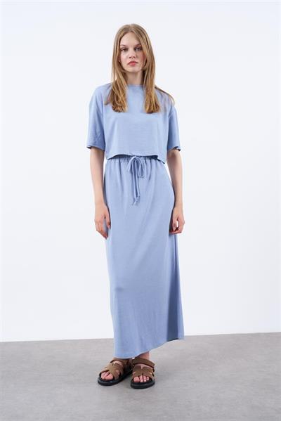 51021 TİŞORT ETEK TAKIM İNDİGO