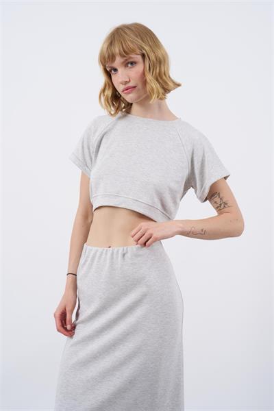 51028 CROP ETEK TAKIM GRİ