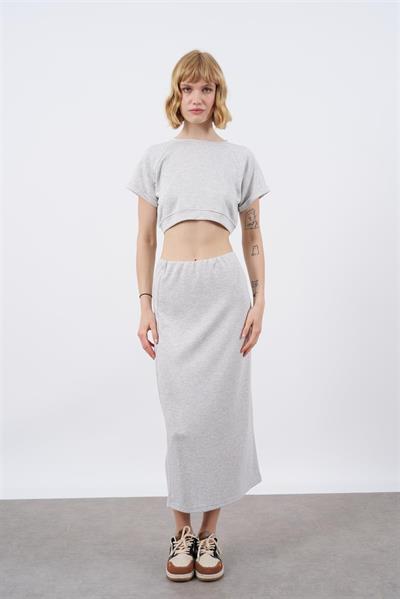 51028 CROP ETEK TAKIM GRİ