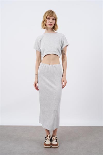 51028 CROP ETEK TAKIM GRİ