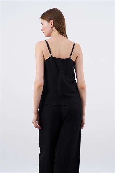 51039 ASKILI BLUZ PANTOLON TAKIM SİYAH