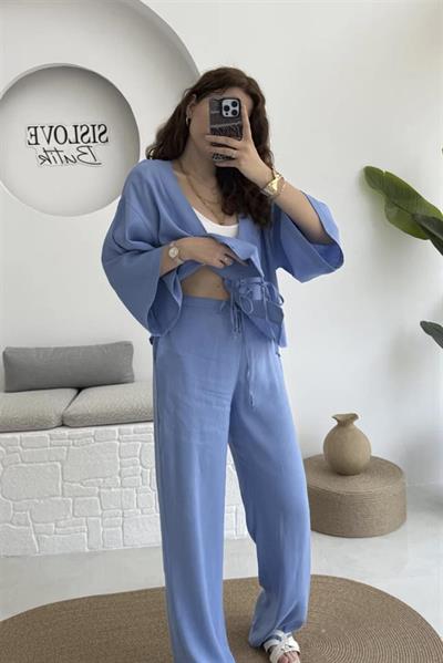 51045 BAĞCIKLI HIRKA TAKIM AÇIK MAVİ