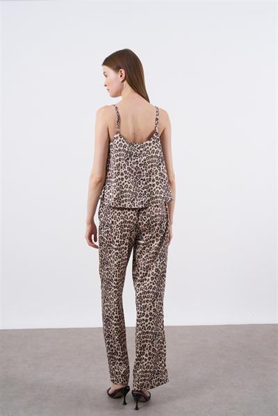 51053 SATEN ASKILI BLUZ TAKIM LEOPAR