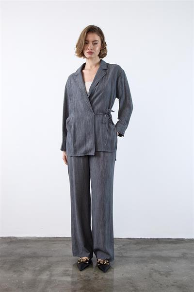 51101 BASKILI GÖMLEK PANTOLON TAKIM ANTRASİT