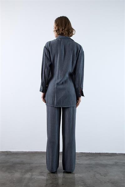 51101 BASKILI GÖMLEK PANTOLON TAKIM ANTRASİT