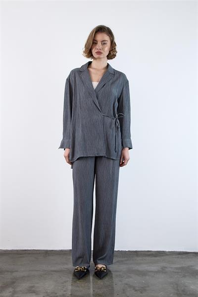 51101 BASKILI GÖMLEK PANTOLON TAKIM ANTRASİT