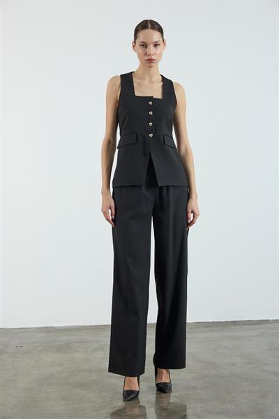 51102 YELEKLİ TAKIM SİYAH