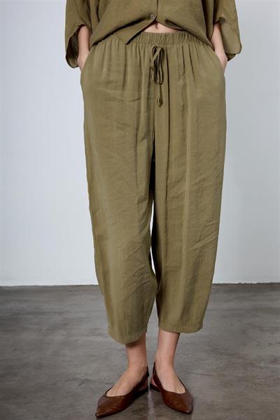 51106 BELİ LASTİKLİ PANTOLON HAKİ