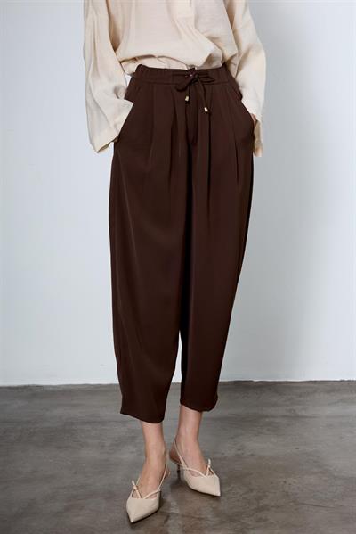 51111 PİLİLİ PANTOLON KAHVE