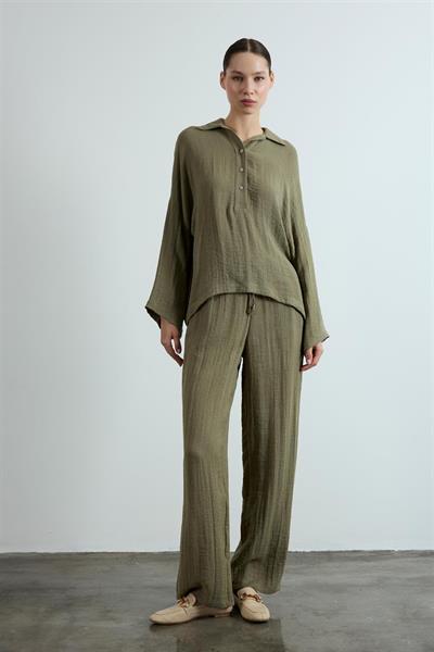 51119 POLO YAKA TİŞÖRT PANTOLON TAKIM HAKİ