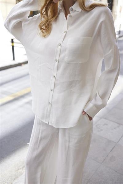 51125 GÖMLEK PANTOLON TAKIM BEYAZ