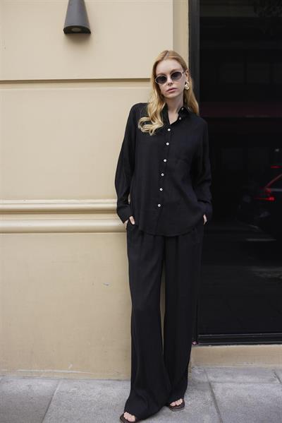 51125 GÖMLEK PANTOLON TAKIM SİYAH