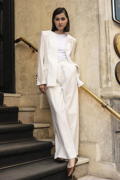 51128 CEKET PANTOLON TAKIM BEYAZ